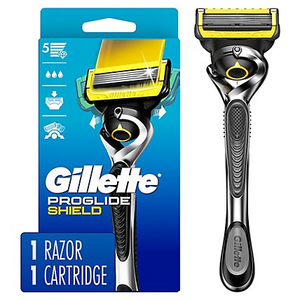 Gillette ProGlide Shield Mens Razor Handle + Blade Refill - Each - Image 2