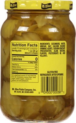 Mt. Olive Pickles Chips Hamburger Dill - 16 Fl. Oz. - Image 6