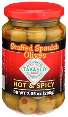 Tabasco Olives Stuffed Spanish Hot & Spicy - 7.05 Oz - tomthumb
