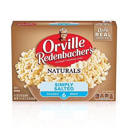 Orville Redenbacher's Naturals Simply Salted Microwave Popcorn - 6-3.29 Oz - Image 2