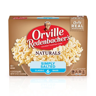 Orville Redenbacher's Naturals Simply Salted Microwave Popcorn - 6-3.29 Oz - Image 1