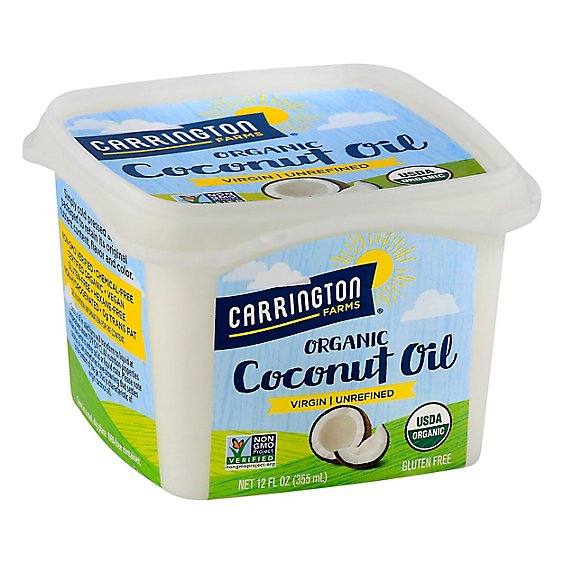Carrington Farms Coconut Oil Organic Virgin Unrefined - 12 Fl. Oz.
