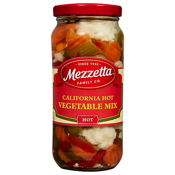 Mezzetta Vegetables Hot Mix California - 16 Oz