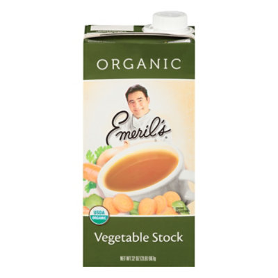 Emerils Organic Stock Vegetable Flavored - 32 Oz