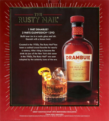 Drambuie Rusty Nail With Glasses - 750 Ml - Image 4