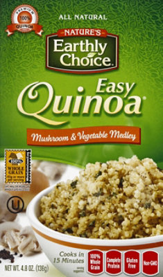 Natures Earthly Choice Easy Quinoa Mushroom & Vegetable Medley Pouch - 4.8 Oz - Image 2