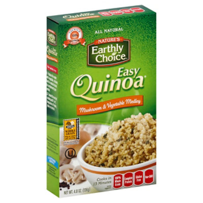 Natures Earthly Choice Easy Quinoa Mushroom & Vegetable Medley Pouch - 4.8 Oz - Image 1