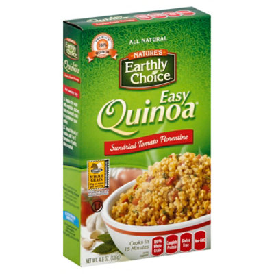 Natures Earthly Choice Easy Quinoa Sundried Tomato Florentine Pouch - 4.8 Oz