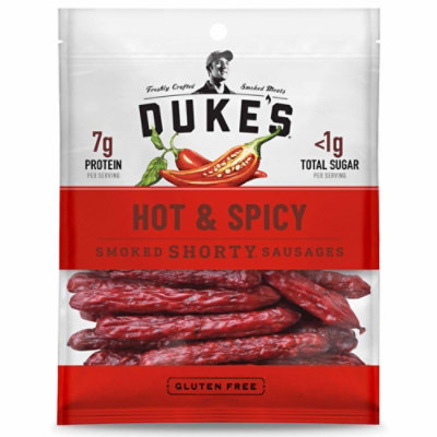 Duke's Hot & Spicy Smoked Shorty Sausages - 5 Oz - Image 1