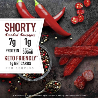 Duke's Hot & Spicy Smoked Shorty Sausages - 5 Oz - Image 2