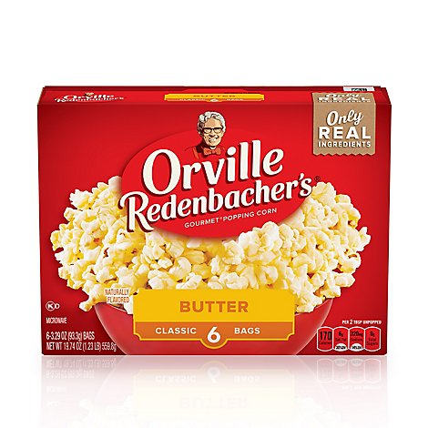 Orville Redenbacher's Butter Popcorn Classic Bag - 6-3.29 Oz