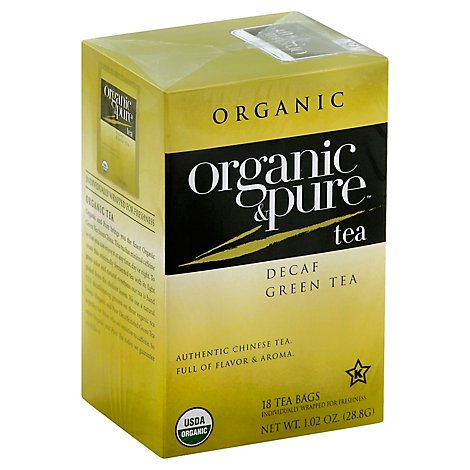 Organic & Pure Green Tea Organic Decaf - 18 Count