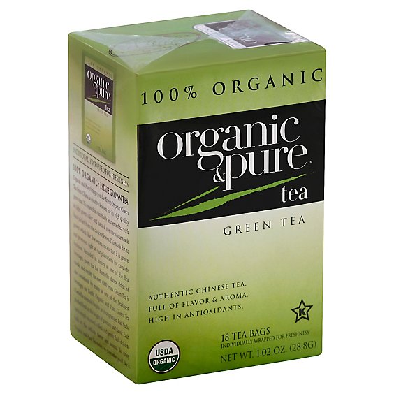 Organic & Pure Green Tea Organic - 18 Count