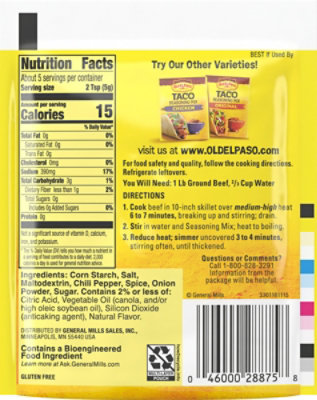 OLD EL PASO Seasoning Mix Taco Hot & Spicy - 1 Oz - Image 5