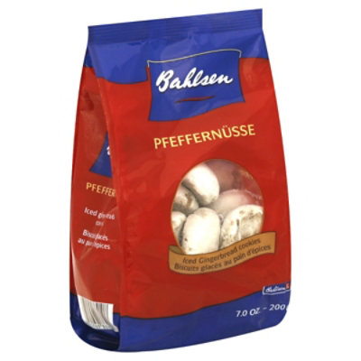Bahlsen Pfeffernusse Cookies Iced Gingerbread Bag - 7 Oz