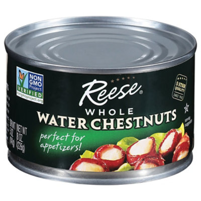 Reese Water Chestnuts Whole - 8 Oz