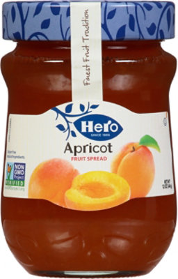 Hero Fruit Spread Premium Apricot - 12 Oz - Image 1
