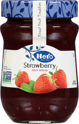 Hero Fruit Spread Premium Strawberry - 12 Oz - Image 1