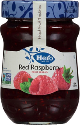 Hero Fruit Spread Premium Red Raspberry - 12 Oz - Image 1