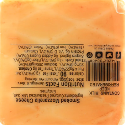 Red Apple Cheese Mozarella Smoked - 8 Oz - Image 6