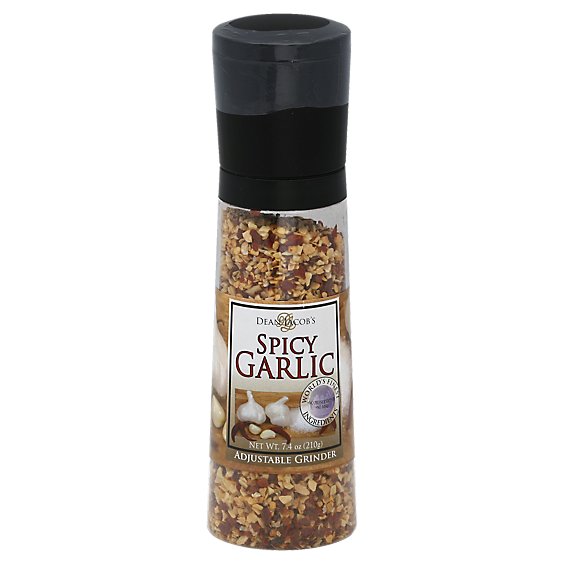 Dean Jacobs Adjustable Grinder Spicy Garlic - 7.4 Oz