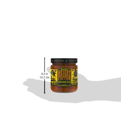 Desert Pepper Salsa Peach Mango Medium Hot Jar - 16 Oz