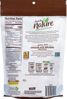 back to NATURE Granola Gluten-Free Chocolate Delight - 11 Oz - Image 5