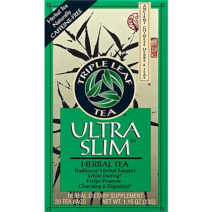 Triple Leaf Tea Herbal Tea Caffeine-Free Ultra Slim - 20 Count - Image 2