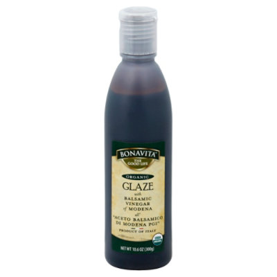 Bonavita Glaze Organic with Balsamic Vinegar of Modena - 10.6 Fl. Oz. - Image 1