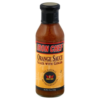 Iron Chef Sauce Orange Glaze with Ginger - 15 Oz - Image 1