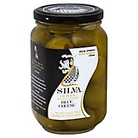 SILVA REGAL SPANISH Sevillano Olives Stuffed with Blue Cheese - 13.35 Oz - Image 1