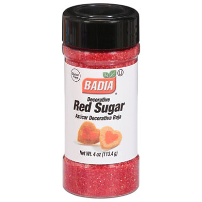 Badia Sugar Gluten-Free Decorative Red - 4 Oz - Image 1