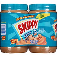 SKIPPY Peanut Butter Spread Creamy Twin Pack - 2-40 Oz - Image 2