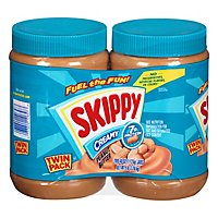 SKIPPY Peanut Butter Spread Creamy Twin Pack - 2-40 Oz - Image 1
