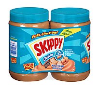 SKIPPY Peanut Butter Spread Creamy Twin Pack - 2-40 Oz