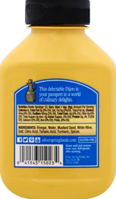 Silver Spring Mustard Dijon - 9.5 Oz - Image 3