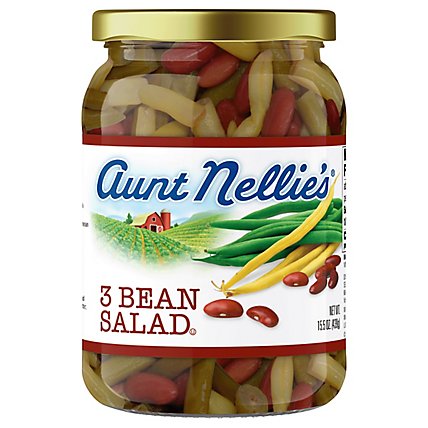Aunt Nellies Three Bean Salad - 15.5 Oz - Image 1