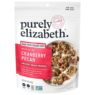 Purely Elizabeth Granola Ancient Grain Cranberry Pecan Pouch - 12 Oz