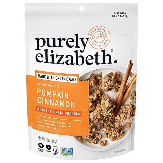 Purely Elizabeth Granola Ancient Grain Pumpkin Fig Pouch - 12 Oz