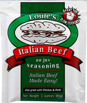 Louies Seasoning Au Jus Italian Beef - 3 Oz - Image 2