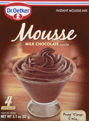 Dr Oetker Mousse Mix Instant Milk Chocolate Flavor - 3.1 Oz - Image 2