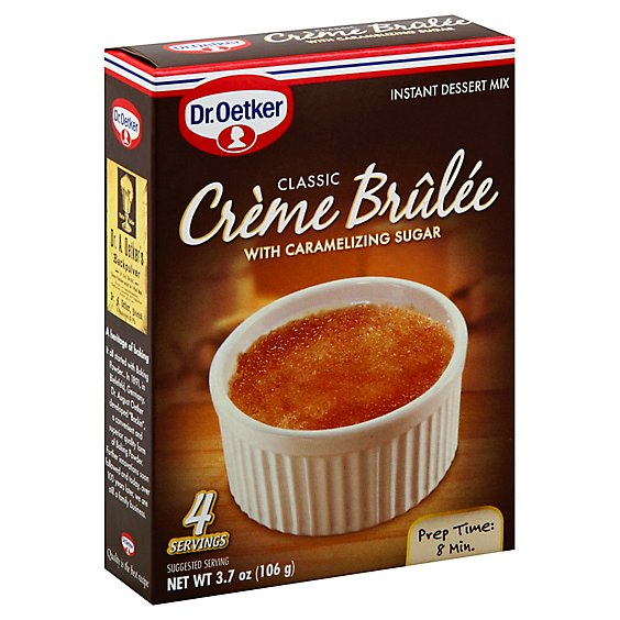 Dr Oetker Dessert Mix Instant Creme Brulee - 3.7 Oz
