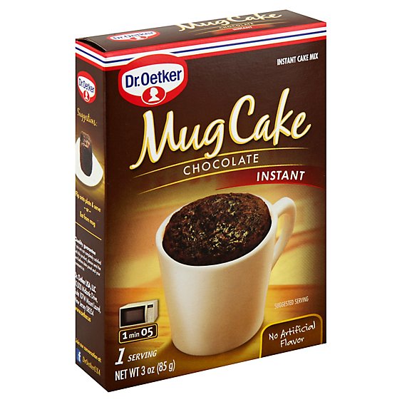 Dr. Oetker Mug Cake Instant Cake Mix Chocolate - 3 Oz