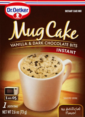 Dr. Oetker Mug Cake Instant Cake Mix Vanilla & Dark Chocolate Bits - 2.5 Oz - Image 2