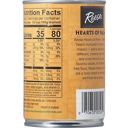 Reese Hearts Of Palm Product Of Ecuador - 14 Oz - Image 6