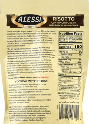 Alessi Porcini Mushrooms Risotto  Rice - 8 Oz - Image 6