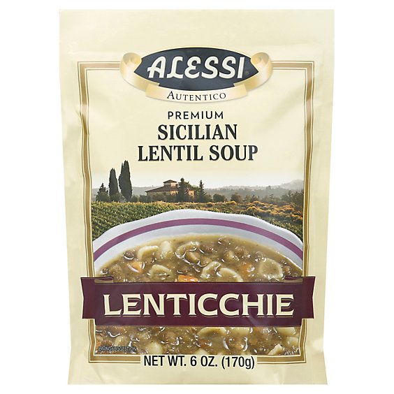 Alessi Lenticchie Sicilian Lentil Soup - 6 Oz