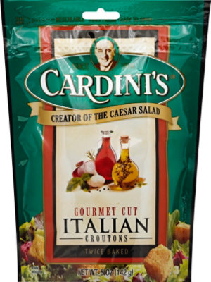 Cardinis Croutons Gourmet Cut Twice Baked Italian - 5 Oz - Image 2