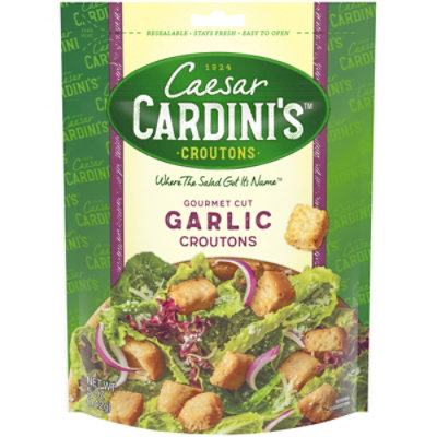 Cardinis Croutons Gourmet Cut Garlic - 5 Oz - Image 2