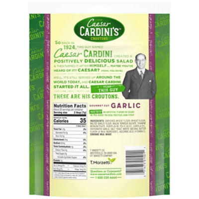 Cardinis Croutons Gourmet Cut Garlic - 5 Oz - Image 5
